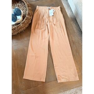 NWT Sabina Musayev Andres Pants Women Mocha Tan Size S